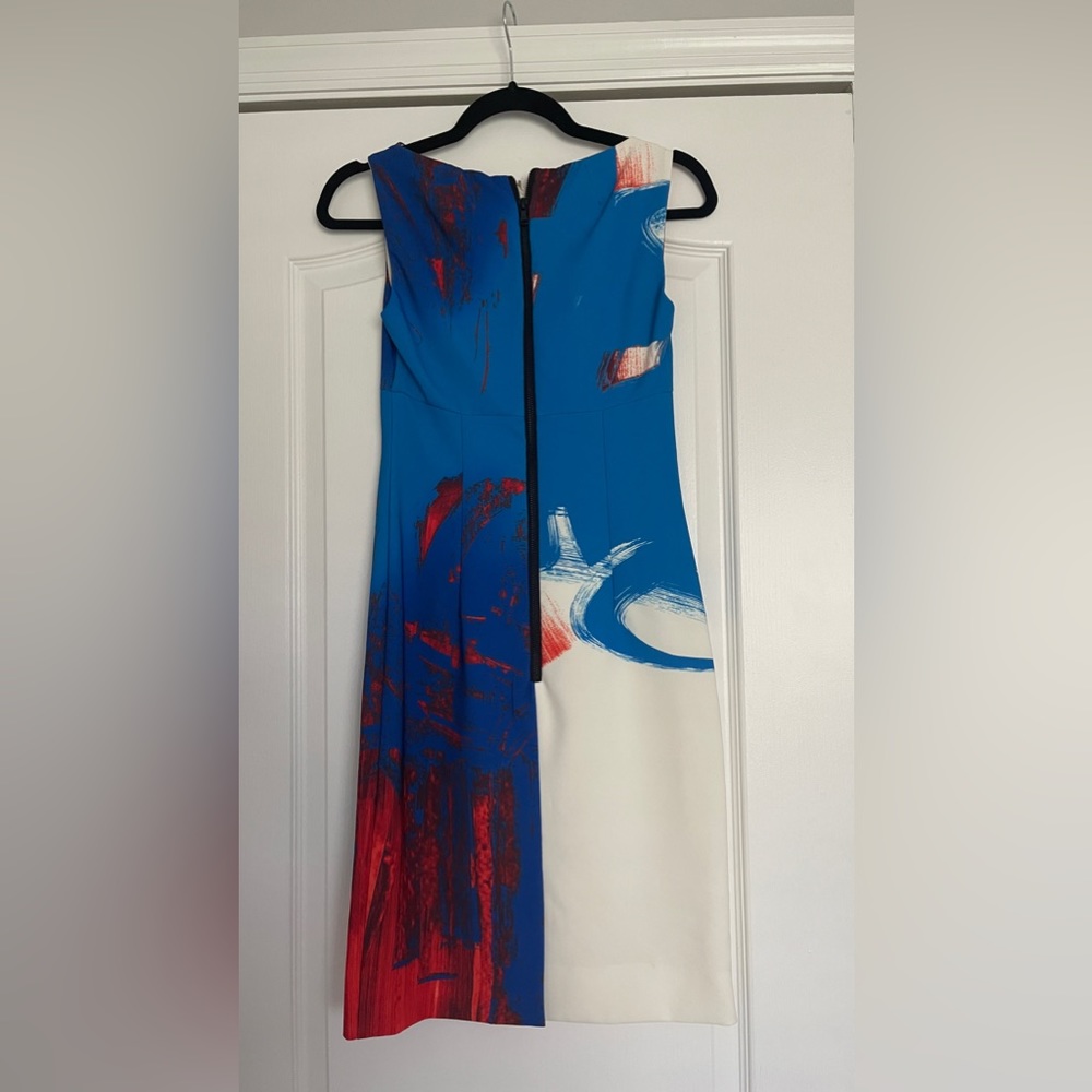Milly abstract tank top career dress - Picture 3 of 4